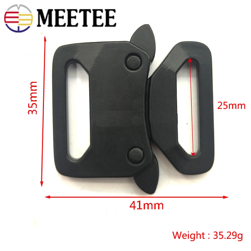 Meetee 2/5 шт ID20/25 мм металлический автоматического спуска пряжки ремня двухщелевая Пряжка DIY светодиодный Многофункциональный фонарик для использования вне дома, ремешок крюк с защелкой