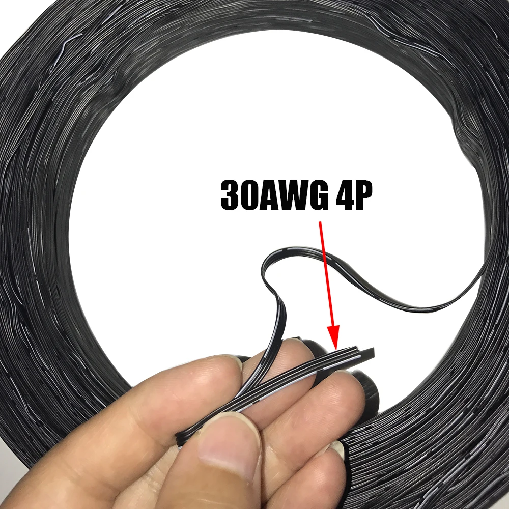 Силиконовый резиновый провод 20 22 24 26 28 30AWG 2P 3P 4P 5P 6P 8P10P 14P кабель питания многожильный соединительный провод параллельный провод тест Kable