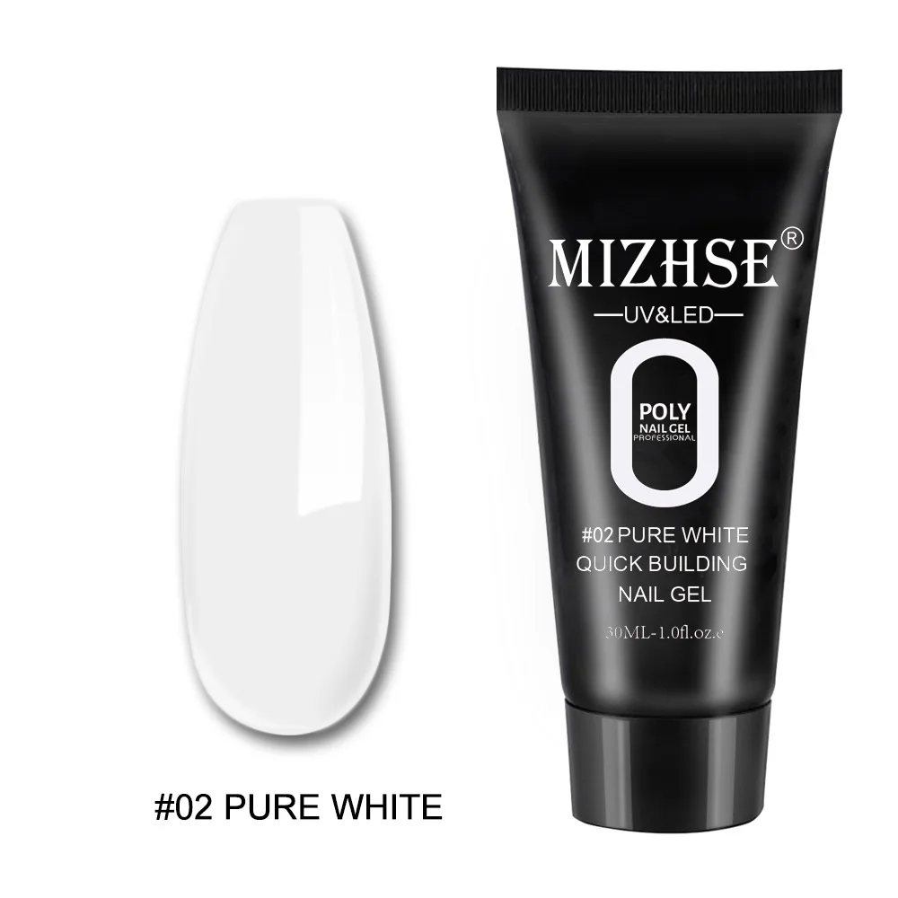 2 MIZHSE 120 шт поли гель быстрая разборная форма наконечники расширение пальца искусственные акриловые накладные ногти лак для ногтей Инструменты Накладные ногти - Цвет: 2