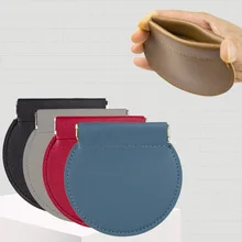 

New Design Round PU Leather Key Pouch Women Men Coin Purse Large Capacity Storage Bag Headphone Bag Magnetic Buckle Change Pouch