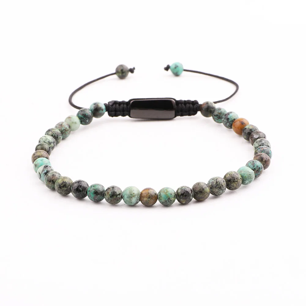 New Design Natural Stone Small Size Cute Beads Macrame Bracelet Men Jewelry Gift - Image 3