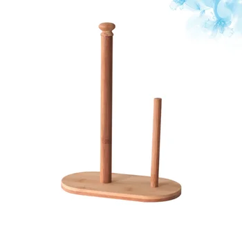 

Phyllostachys Pubescens Kitchen Paper Towel Stand Household Simple Bamboo Paper Roll Countertop Holder for Bedroom Living Room