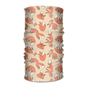 

OHMYCOLOR Abstract Cartoon Fox Pattern Headwrap Unisex Headwear Headband Neck Scarf Quick Dry Do Rag Cap Magic Head Scarf