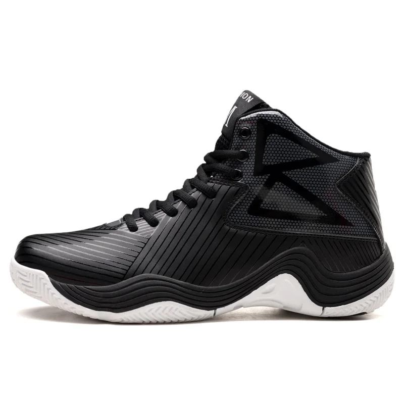 Официальные оригинальные аутентичные кроссовки для баскетбола спортивные уличные дышащие Спортивные кроссовки с высоким зумом PU James легкие сапоги - Цвет: Черный