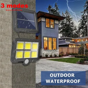 

120/100 LED Solar light Solar Power PIR Motion Sensor Wall Light Outdoor Waterproof Energy Saving Street Garden Security Lamp 3