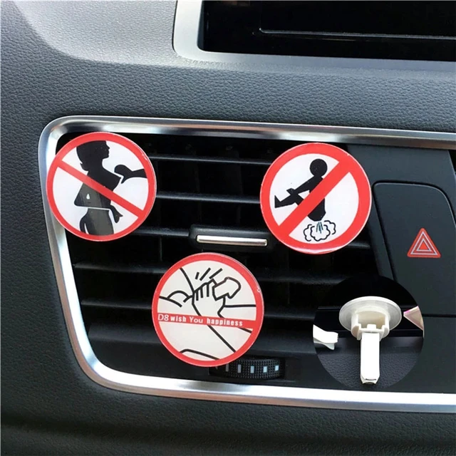 Auto Duft Lufterfrischer Parfüm Lustige Verbot von furzen und sex Auto  Klimaanlage Outlet Aromatherapie Clip automobil decor - AliExpress