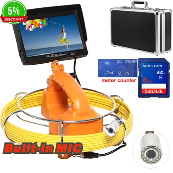 

960P 1.3MP 30mm AHD DVR audio Pipe Wall Sewer Inspection Camera System Auto self levelling camera pipe inspection camera