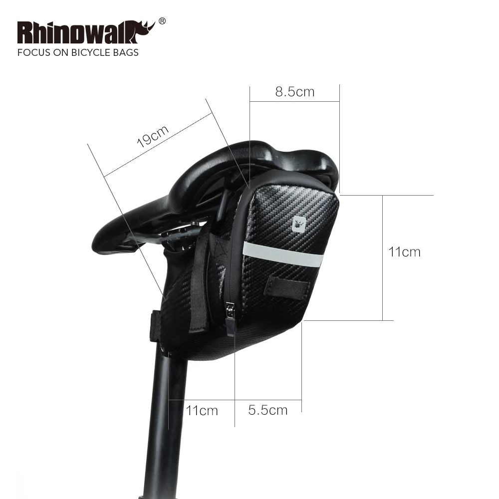 Велосипедная сумка RHINOWALK, сумка для седла, водонепроницаемая сумка для хранения Подседельный штырь, велосипедная задняя Сумка для велосипеда, MTB, дорожная велосипедная камера, комплект, чехол