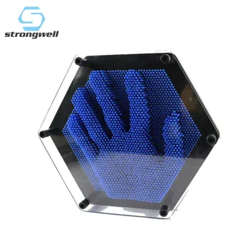 

Strongwell Hexagon Decoration Pin Art 3D Sculpture DIY Needle Carving Mold Desk Toy Decoration Decorative Home Decoration