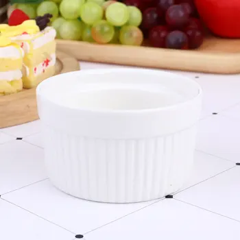 

5pcs Ceramic Baking Bowl High Temperature Resistance Bowl Handleless Cup Dessert Small Bowl Home Tableware Kitchen Accessories