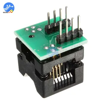 

SOIC8 SOP8 to DIP8 EZ Socket Converter Module Programmer Output Power Adapter With 150mil Connector SOIC 8 SOP 8 To DIP 8
