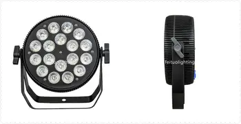 

H-small size 18x18w RGBWA+ purple 6 in 1 SlimPar 64 LED DMX Slim Par Can Stage Pro DJ RGB Light Effect