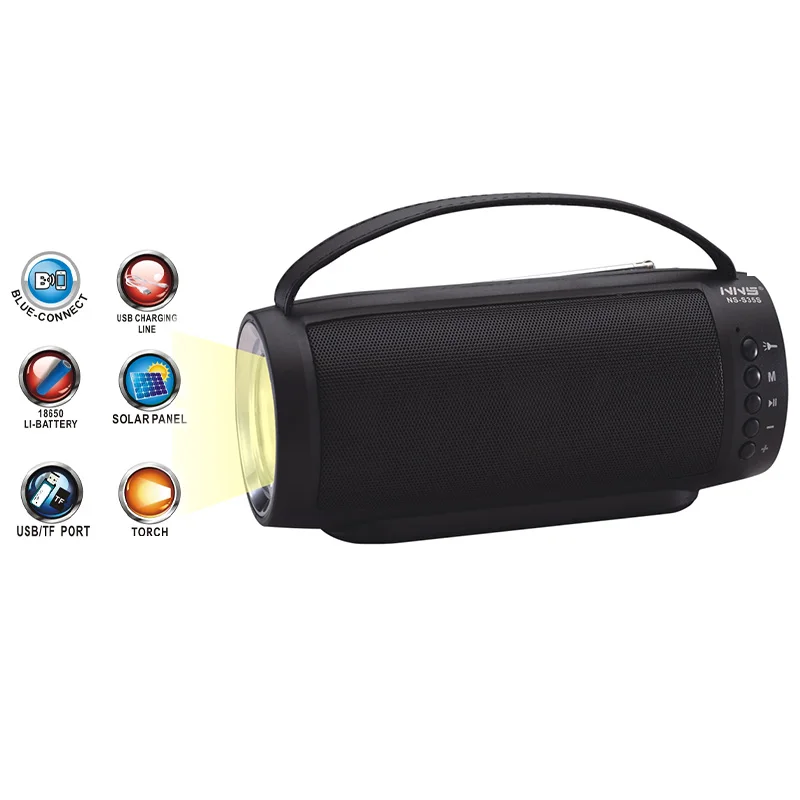 NNS NS S35S Bluetooth динамик открытый портативный беспроводной громкий с 1 Вт солнечная