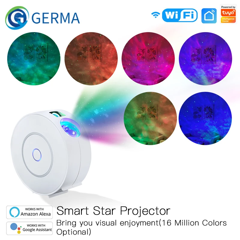 

Smart Star Projector Galaxy Cloud/Moving Ocean Wave Star Sky WiFi Night Light Projector Alexa Google Home Tuya Smart Compatible