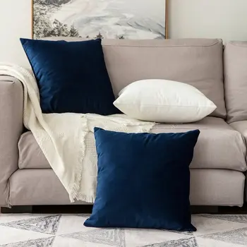 

Nordic Solid Color Velvet Cushion Cover Soft Comfortable Pillow Cover Sofa Throw Pillow Case Living Room Bedroom Home Decor