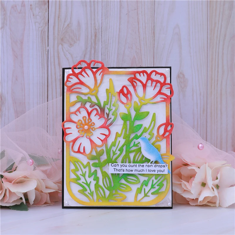 

InLoveArts Flower Frame Metal Cutting Dies Spring Blossom New 2019 for Card Making Scrapbooking Cuts Decor Stencil Craft Dies