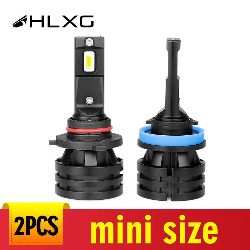Автомобильные светодиодные фары hlxg мини h7 9005 9006 hb4 hb3 h4 bombilla led противотуманные 12 в
