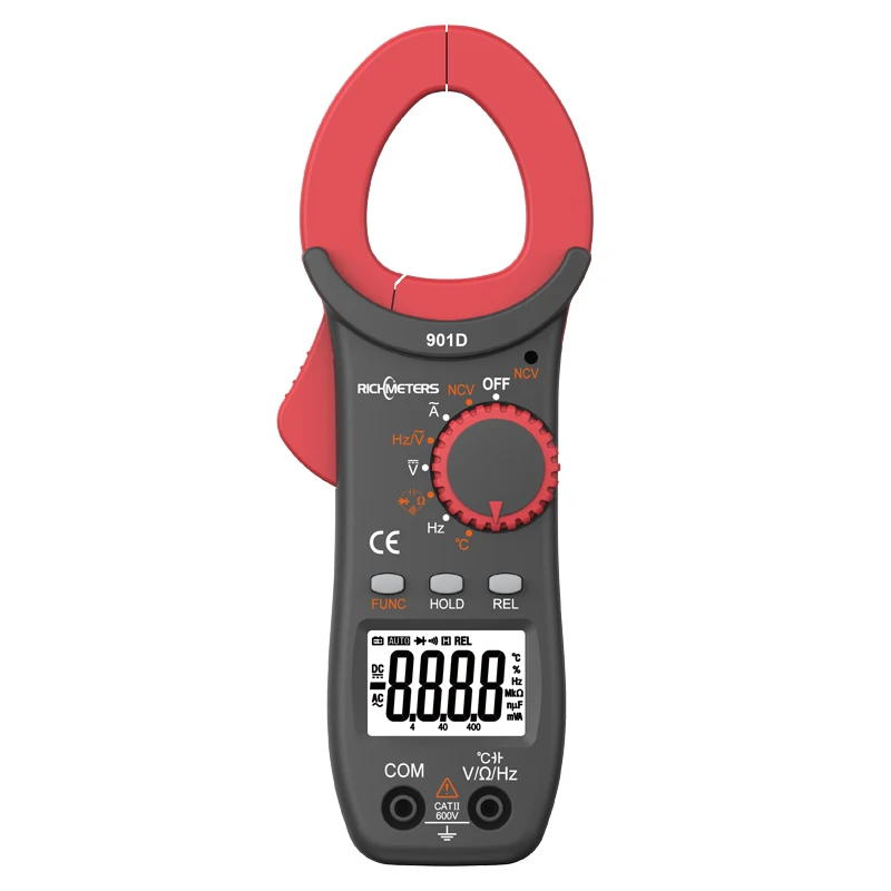 Цифровой зажим RICHMETERS RM901D 4000 отсчетов Бесконтактный индикатор напряжения частоты