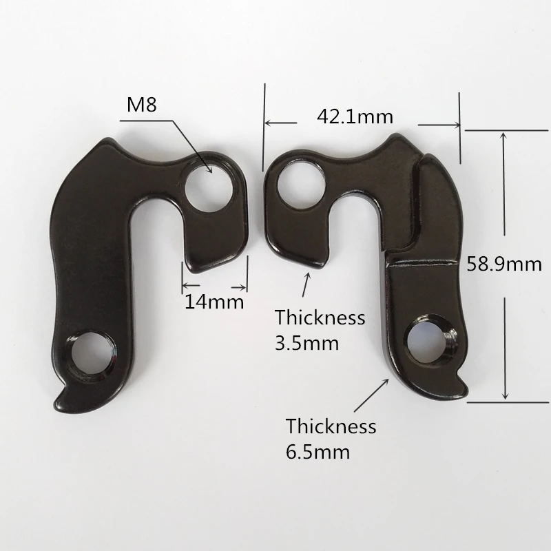 2Pc Bicicletta Posteriore Deragliatore Gancio Strada Mtb Ciclo Ganci Ingranaggi In Lega Contagocce Per Dartmoor Jamis Schwinn Scott Ciclismo