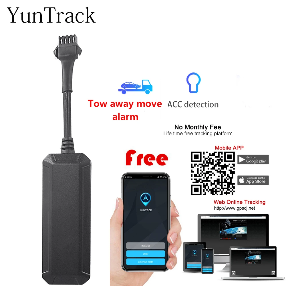 Mini Waterproof Gsm Gps Tracker Car Motorcycle Tow Away Alarm Vehicle Acc Monitor Cut Off Oil Real Tracking Software - Gps Trackers - AliExpress