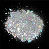 50G Holographic Mixed Hexagon Shape Chunky Nail Glitter Silver Sequins Laser Sparkly Flakes Slices Manicure Nails Art Decoration ► Photo 2/6