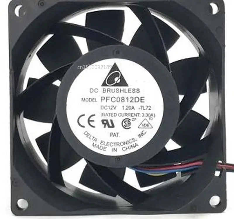 Для PFC0812DE-7L72 8038 12V 1.20A 4 линии 8 см вентилятор охлаждения