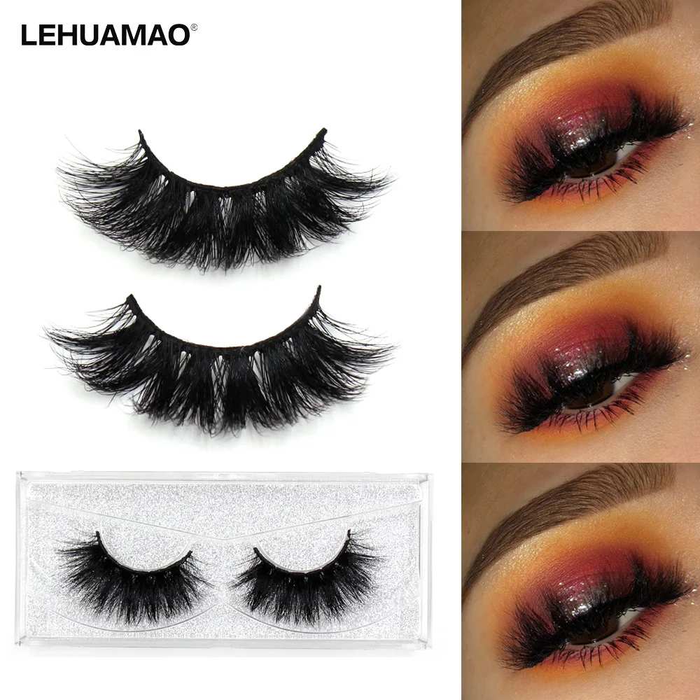 LEHUAMAO 3D накладные ресницы оптом Толстая полоса норковые пользовательская