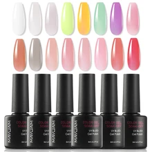 

MAYJAM Gel Paint For Nails Translucent Jelly Gel Lacquer Natural Camouflage Color Long Lasting Base and Top Coat Gel