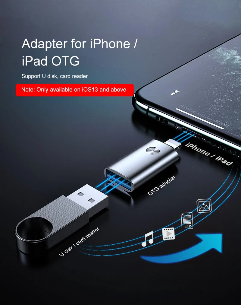 USB 3,0 Lightning к USB адаптеру iOS 12 13 Кабель зарядного устройства MIDI Piano для камеры iPhone 7 8 6 5S Plus X 10 iPad конвертер