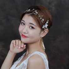 TRiXY H19, жемчужные свадебные ободки, украшения для волос, жемчуг, стразы, свадебные диадемы, головной убор, свадебные аксессуары для волос