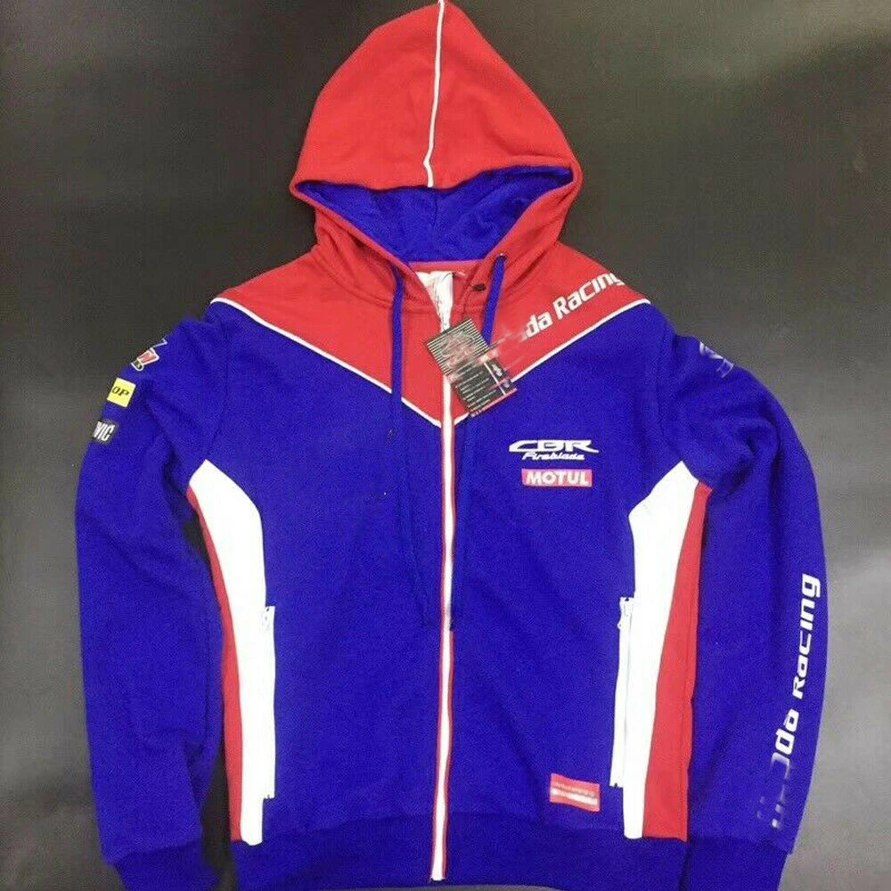 

19 Motorcycle Hoodie for honda Hooded Jacket Coat Moto Clothing Fleece Off-road riding mountain bike downhill suit warm sweater
