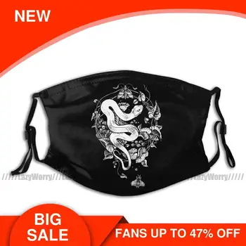 

Snake Mouth Face Mask THE END OF THE SUMMER Facial Mask Kawai with 2 Filters Pretty for Adult Mask