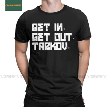 

Men's Escape From Tarkov T Shirts Shooter Survival GG Battle Gaming Russia Game Cotton Tops Short Sleeve Tees Summer T-Shirt