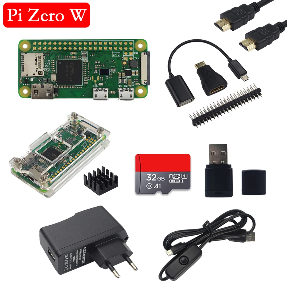 

Raspberry Pi Zero W (Wireless) 1G Hz CPU 512M RAM on-board WiFi Bluetooth 1080P Video Output Raspberry Pi Zero W Board Pi 0 W