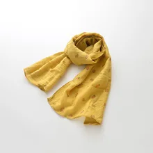 Детский шарф, хлопок, Осень-зима, шарф для мальчиков и девочек, корейский шарф с рисунком кактуса