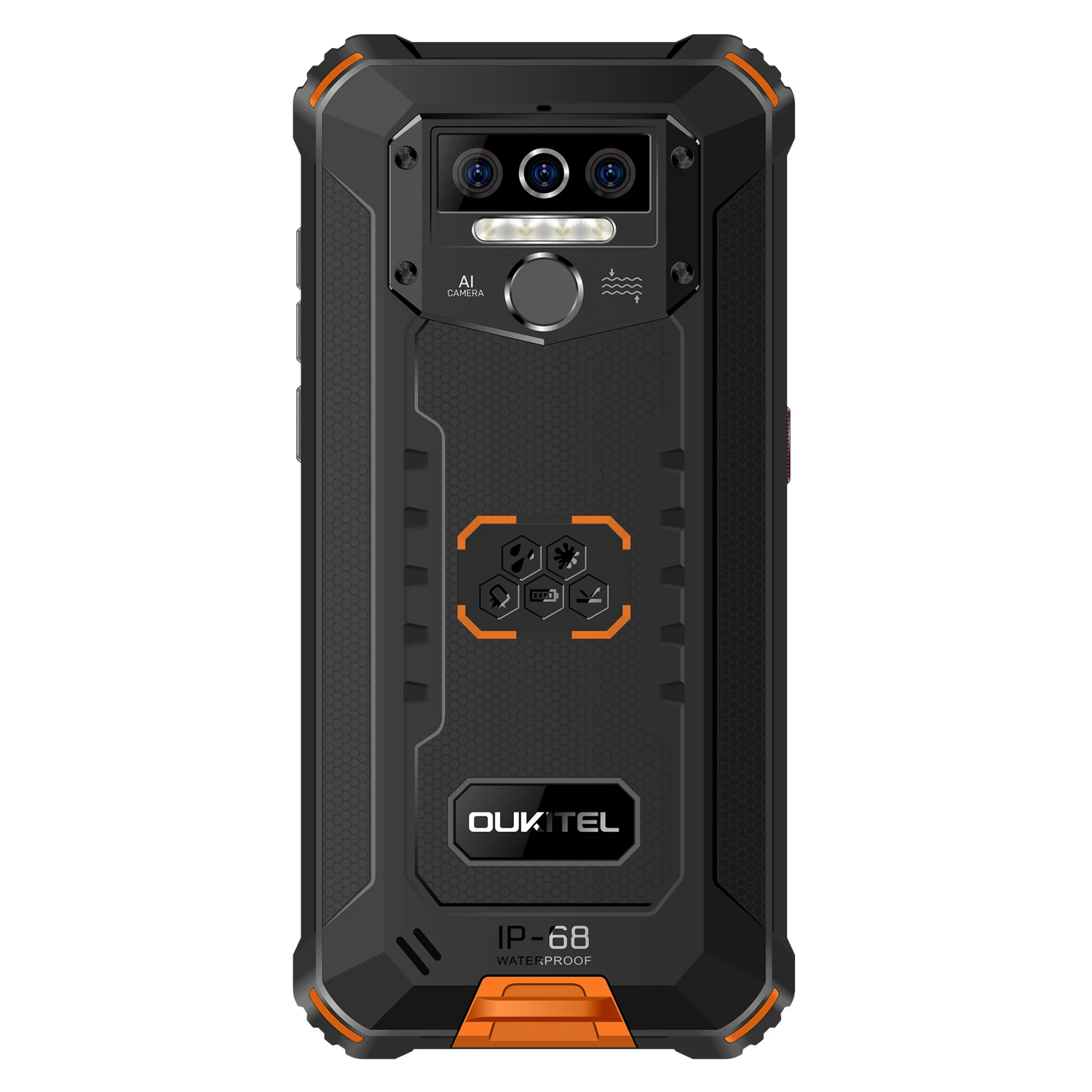 OUKITEL WP5 5.5 Inch 4G Rugged Smartphone IP68 Waterproof MT6761 Quad Core Mobile Phone 4GB 32GB 8000mAh Cellphone Triple Camera