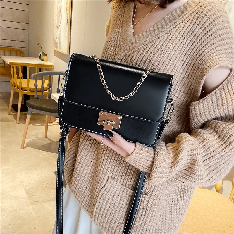 

WOMEN'S Bag 2020 New Style Fashion INS Versatile Chain Handbag Korean-style Shoulder Square Sling Bag