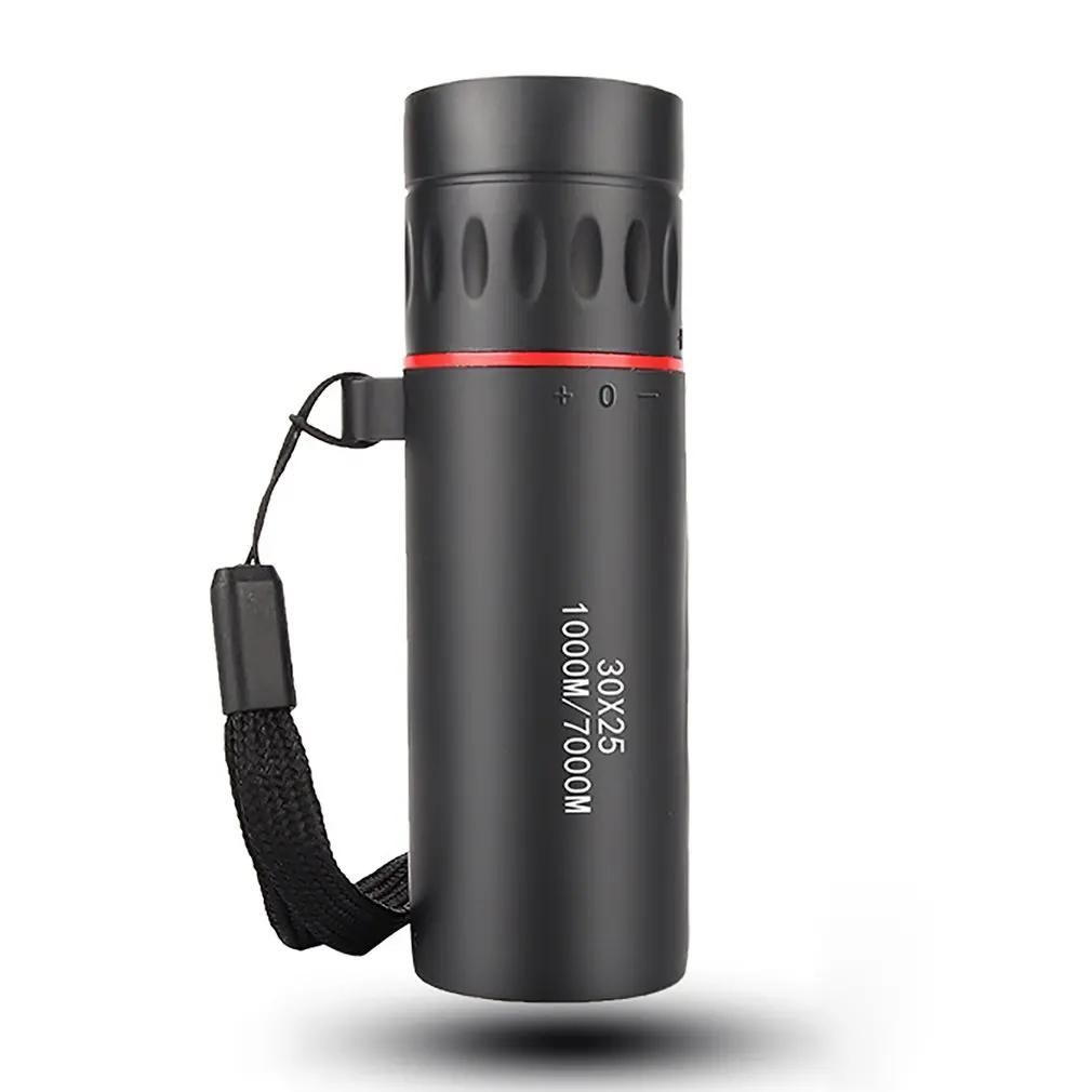 

30x25 Monocular Telescope Dual Focus Optics Zoom Day & Night Waterproof High Power Outdoor Black Adult Telescope