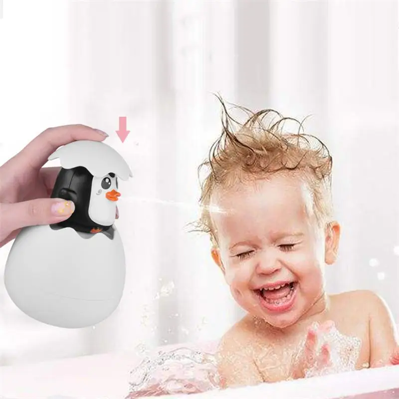 

Creative Baby Sprinkler Little Yellow Duck Penguin Eggs Flower Sprinkler Toy Bathroom Shower Toy Water Playing Bath Toy