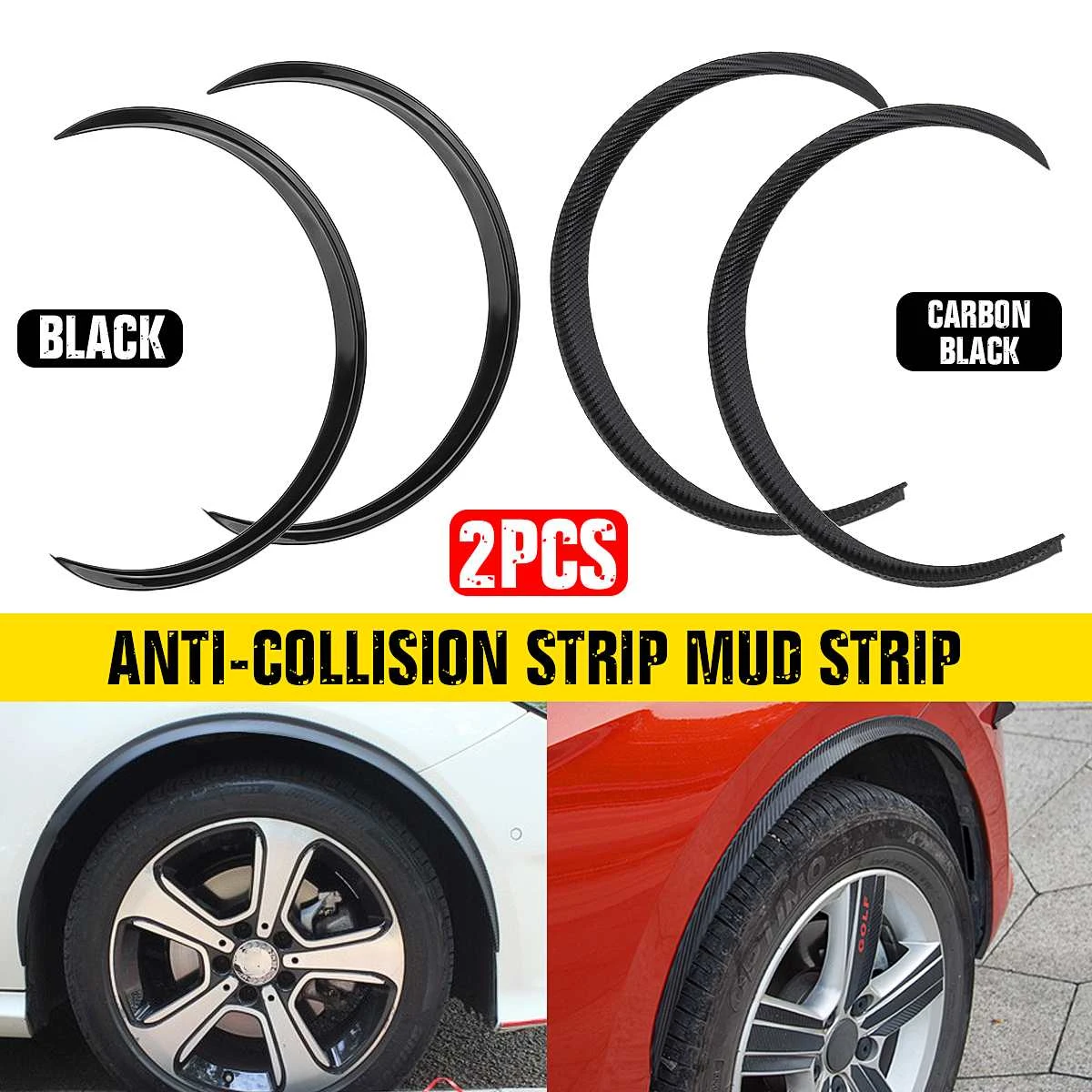 ペアユニバーサル車のホイールの眉毛プロテクターストリップ唇タイヤフェンダーカバートリム抗衝突 Mudflaps Mudguards Aliexpress