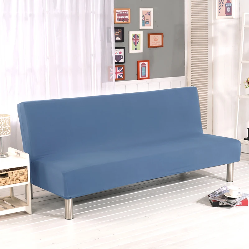 sólida para sofá, cobertura para assento duplo, material elástico em elastano
