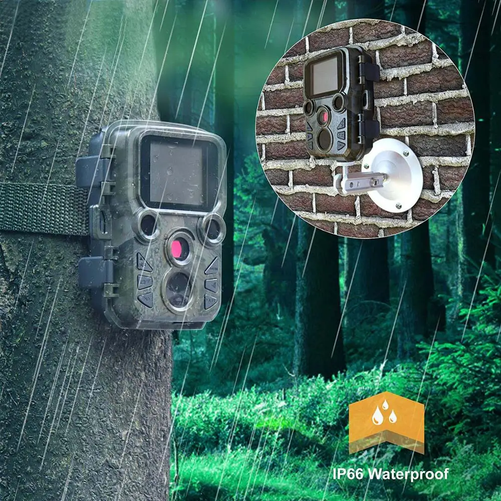Photo-trap Thermal Imagers For Hunting Scout Mini Camera Chasse 16MP 1080P Night Vision Wildcats Hunting Camera Trap With LCD