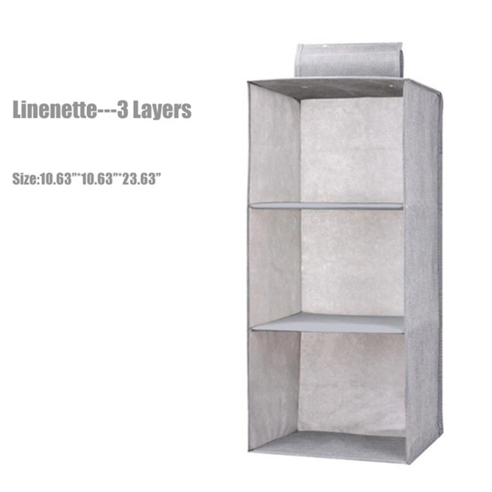 Платяной шкаф шкафы для хранения вещей и для хранения Linenette 3/4/5 Слои s домашний компактный застегивающийся вакуумный обуви мульти-Слои Складная висячая Сумка Полки - Цвет: 3 Layer
