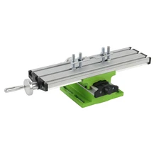 Mini precisão multifunções fresadora bancada furadeira torno worktable x y-eixo ajuste coordenar mesa