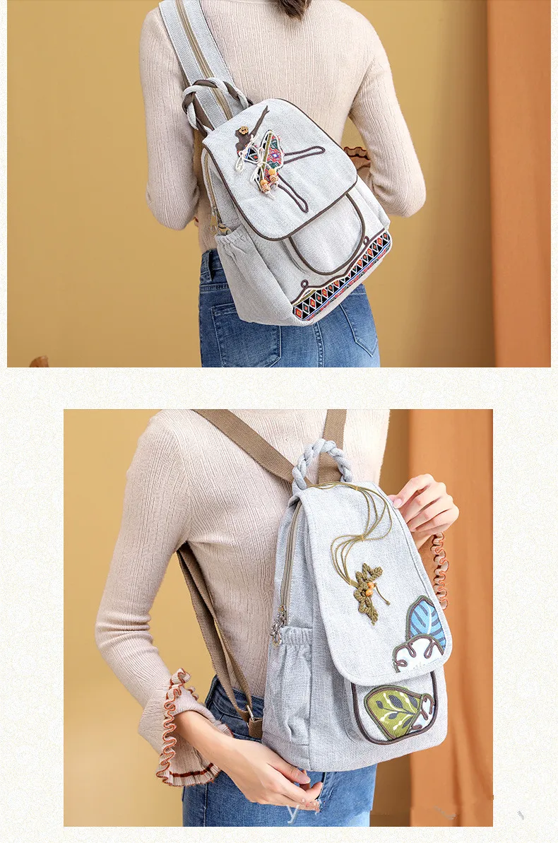 Moda nacional string apliques mulher compras mochila!