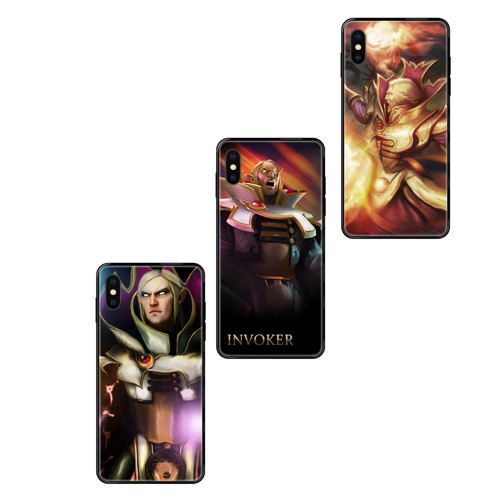 Invoker Dota 2 любящее для Xiaomi Mi Note A1 A2 A3 5 5s на возраст 6 8 9 10 SE Lite Pro Ultra черные мягкие