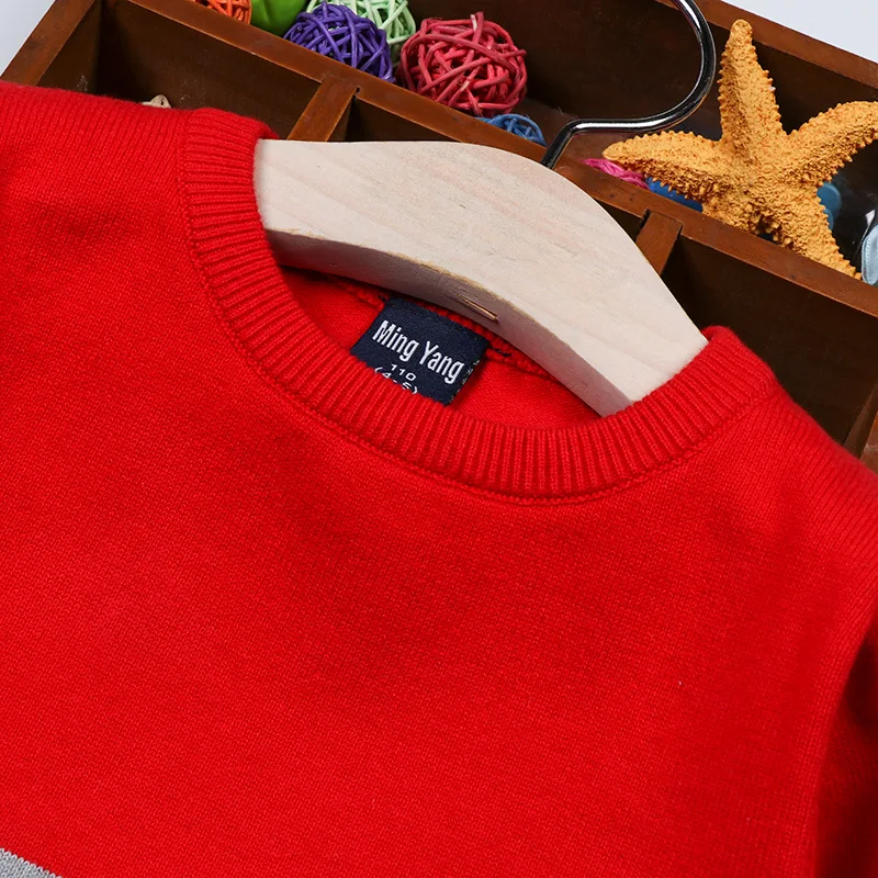 

CHILDREN'S Sweater Girls 2019 Spring And Autumn New Style Children Contrast Color Knitted Sweater Baby Warm Base Shirt
