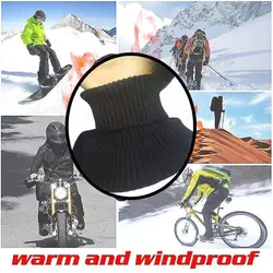 Men Dickey Collar Fake Collar Scarf Knitted Elastic Scarf Winter Detachable Scarf Ruffles Wrap Warm Collar Windproof False A3c9