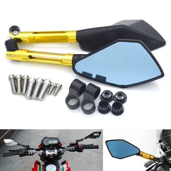 

Universal 8mm 10mm Motorcycle CNC Aluminum rearview side mirror For Kawasaki Ninja 500R EX500 650R EX650 ER-6F ER-6N ZX9R
