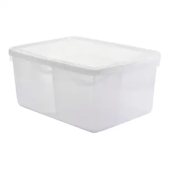 

Food Storage Box Refrigerator Fruit Portable Safe Compartment Container Holder With Handle And Lid Food Organizer Rack Holder